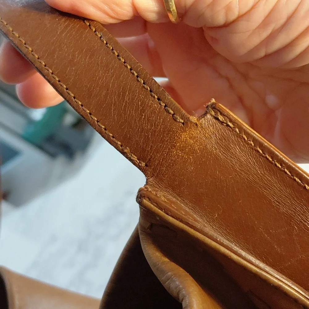 VINTAGE COACH LAST ONE BRAIDED FEEDSACK HOBO BAG - Picture 6 of 17